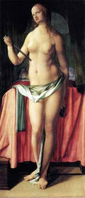Suicide of Lucretia by Durer A4 Photo Print