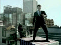Suit Rooftop City Vintage Retro Advert Poster A4 Photo Print