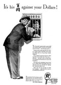 Suit Soldiers Dollars 1940s Vintage Retro Advert Poster