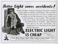 Suitcase Light Warning 1940s Vintage Retro Advert Poster