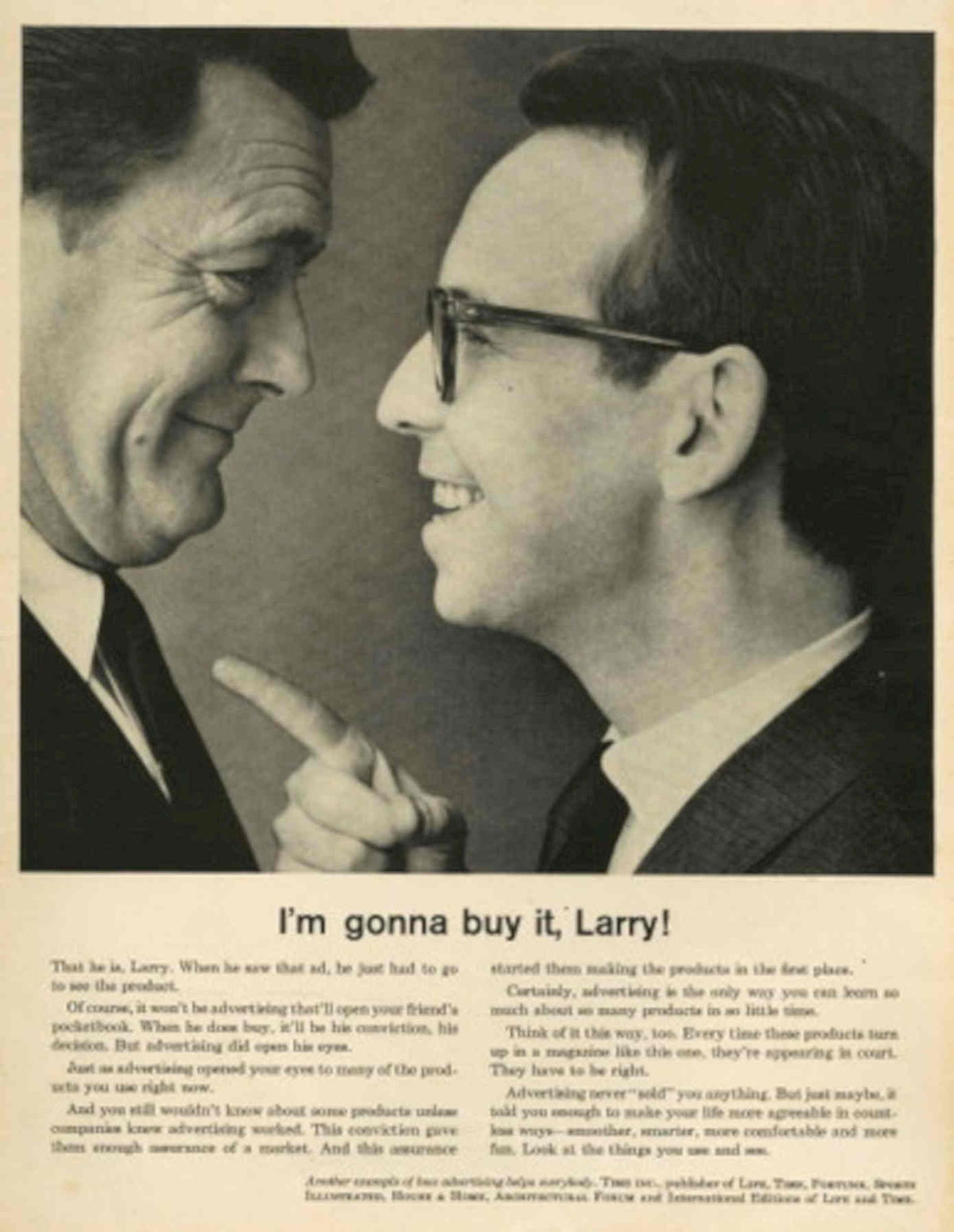 Suits Sales Pitch 1950s Vintage Retro Advert Poster