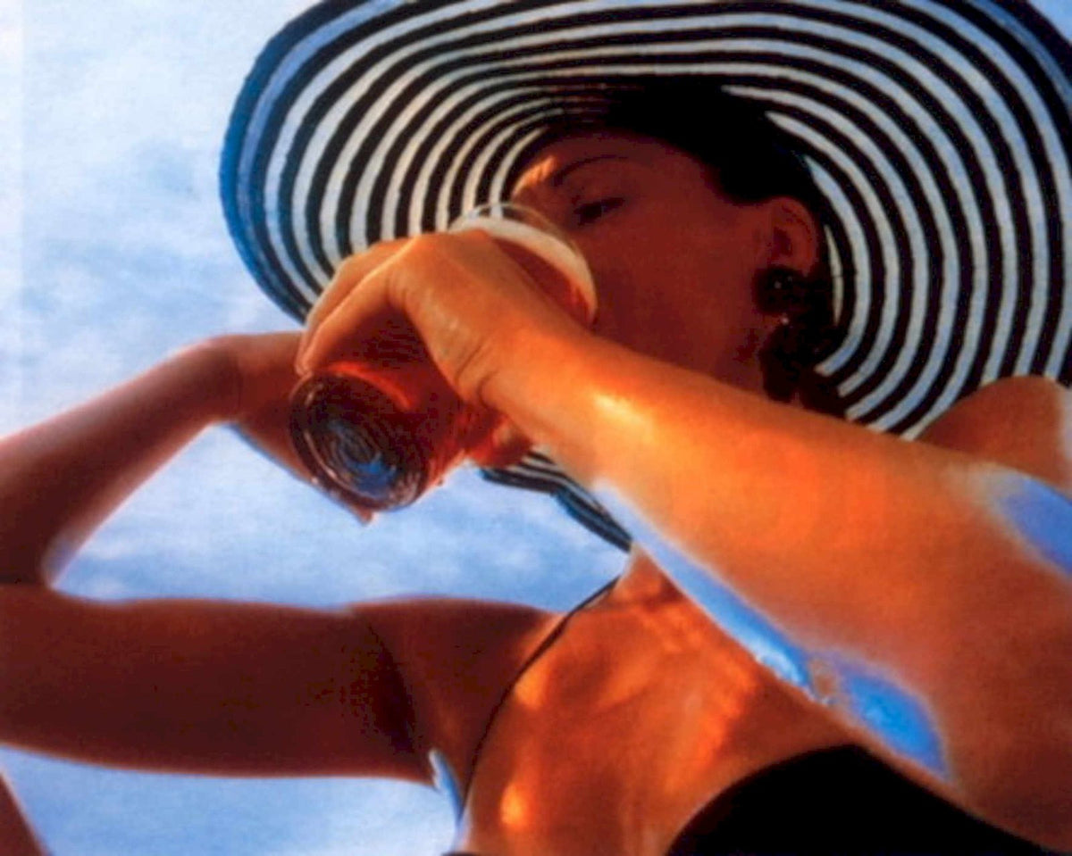 Summer Cocktail Woman 1990s Vintage Retro Advert