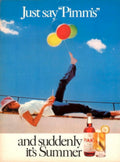 Summer Pimm Balcony 1970s Vintage Retro Advert