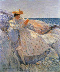 Summer sunlight by Hassam Impressionism American A4 Photo Print
