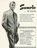 Sumrie Suit Shops Vintage Retro Advert Poster A4 Photo Print