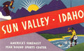 Sun Valley Luggage Label Vintage A4 Photo Print