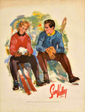 Sun Valley Ski 1 Vintage Retro Advert Poster A4 Photo Print