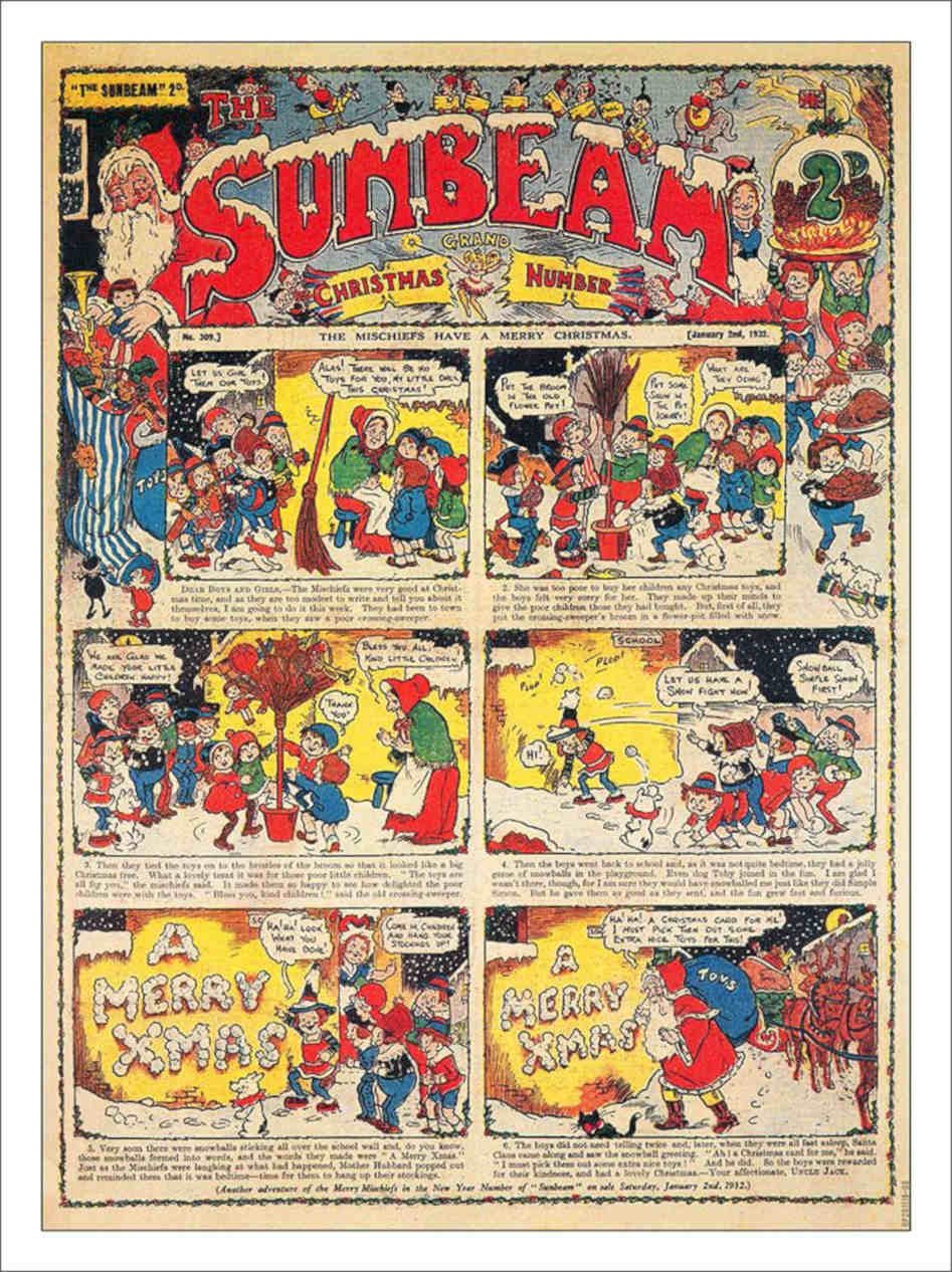 Sunbeam Christmas Comic Vintage Retro Advert Poster A4 Photo Print