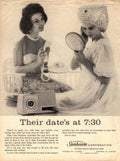 Sunbeam Hairdryer Bonnet 1950s Vintage Retro Advert Poster
