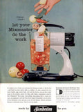 Sunbeam Mixmaster Cocktail 1960s Vintage Retro Advert