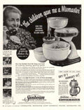 Sunbeam Mixmaster Motherday 1950s Vintage Retro Advert Poster