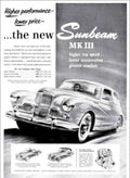 Sunbeam Mk Iii Vintage Retro Advert Poster A4 Photo Print