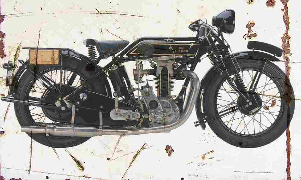 Sunbeam Model90 1928 Aged Vintage A4 Photo Print