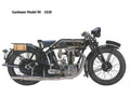 Sunbeam Model90 1928 motorbike A4 Photo Print