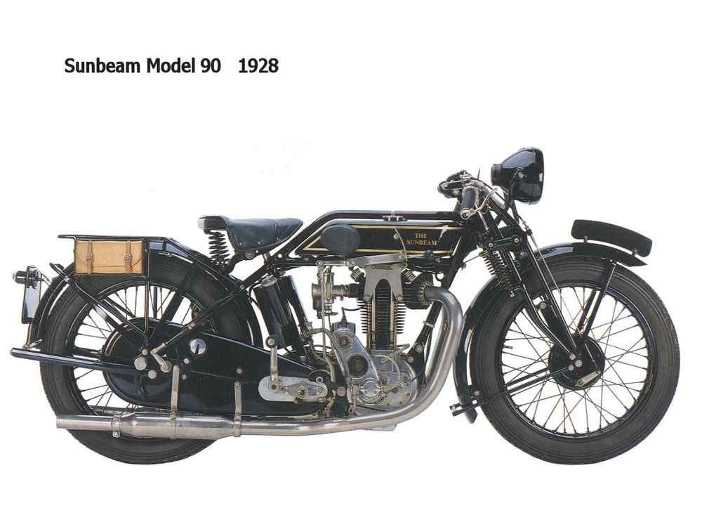 Sunbeam Model90 1928 motorbike A4 Photo Print