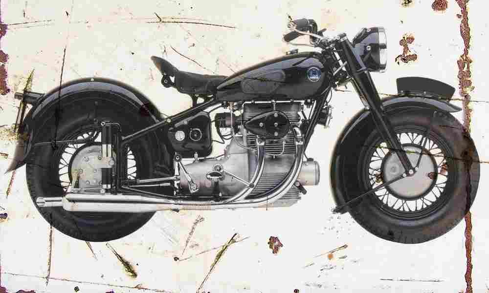 Sunbeam S7 1947 Aged Vintage A4 Photo Print