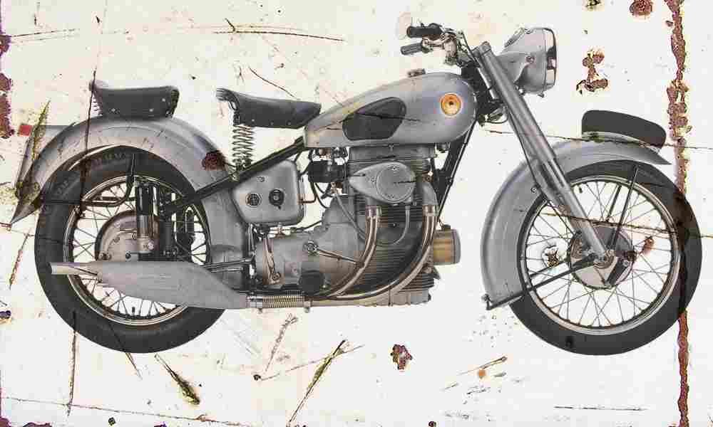 Sunbeam S8 1953 Aged Vintage A4 Photo Print