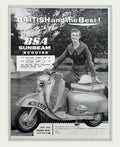 Sunbeam Scooter 1960s 1 Vintage Retro Advert Poster A4 Photo Print