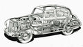 Sunbeam Talbot 90 cutaway A4 Photo Print