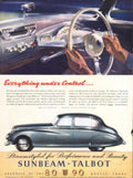 Sunbeam Talbot Car 1950s Vintage Retro Advert Poster