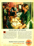 Sunblest Bread Tv 1950s Vintage Retro Advert Poster