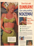 Sunburn Soothing Cream 1950s Vintage Retro Advert Poster