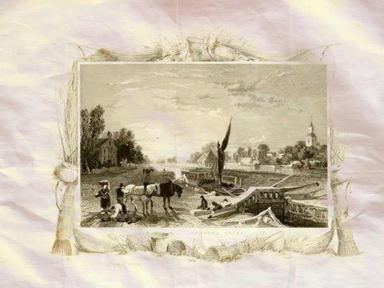 Sunbury Lodge London Great Britain 1834 Vintage A4 Photo Print