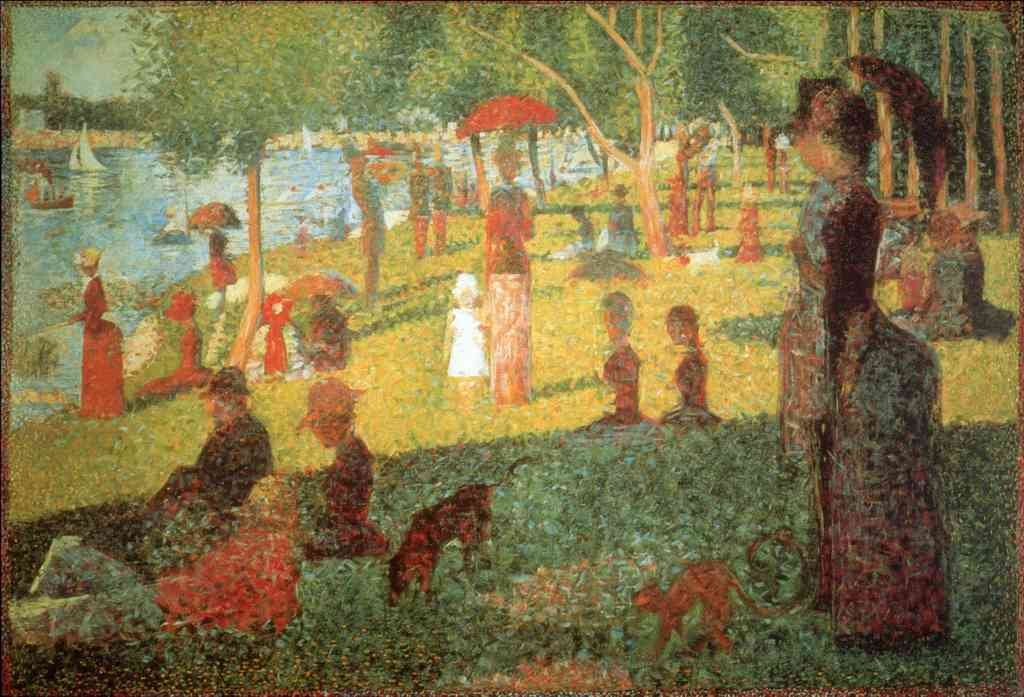Sunday Afternoon Seurat Impressionism A4 Photo Print