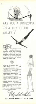 Sunflower Lily Arden 1930s Vintage Retro Advert Poster