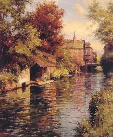 Sunny Afternoon On The Canal A4 Photo Print