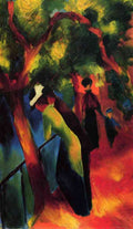Sunny Way August Macke A4 Photo Print