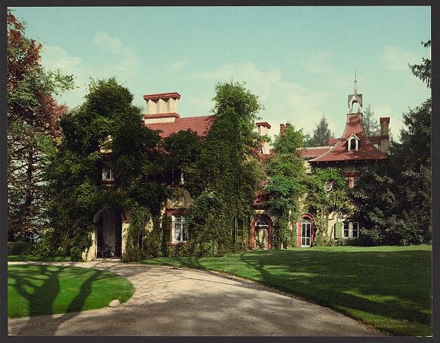 Sunnyside home of Washington Irving Vintage A4 Photo Print