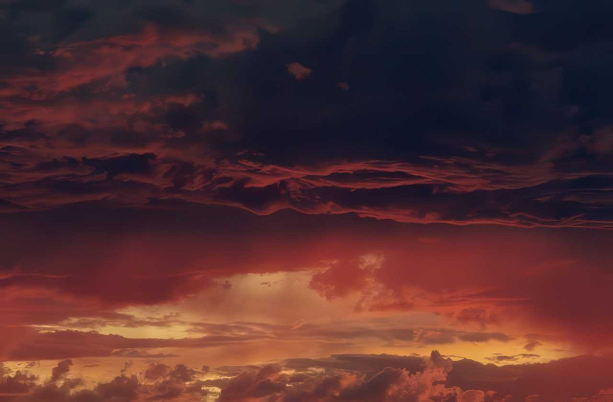 Sunrise Dramatic Sunset Clouds A4 Photo Print Sunset