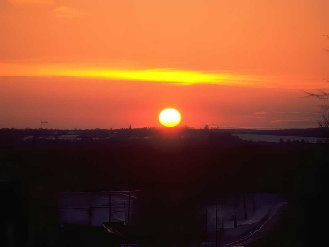 Sunrise Sunset City Horizon A4 Photo Print Sunset