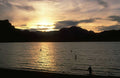 Sunrise Sunset Lake Fishing A4 Photo Print Sunset