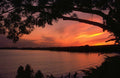 Sunrise Sunset Lake Silhouette 1 A4 Photo Print Sunset