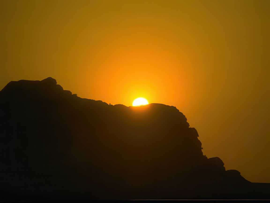 Sunrise Sunset Mesa Golden A4 Photo Print Sunset
