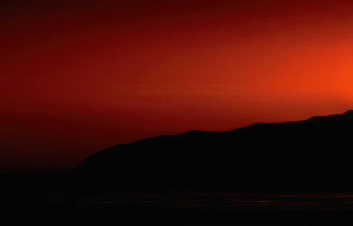 Sunrise Sunset Mountain Redsky A4 Photo Print Sunset