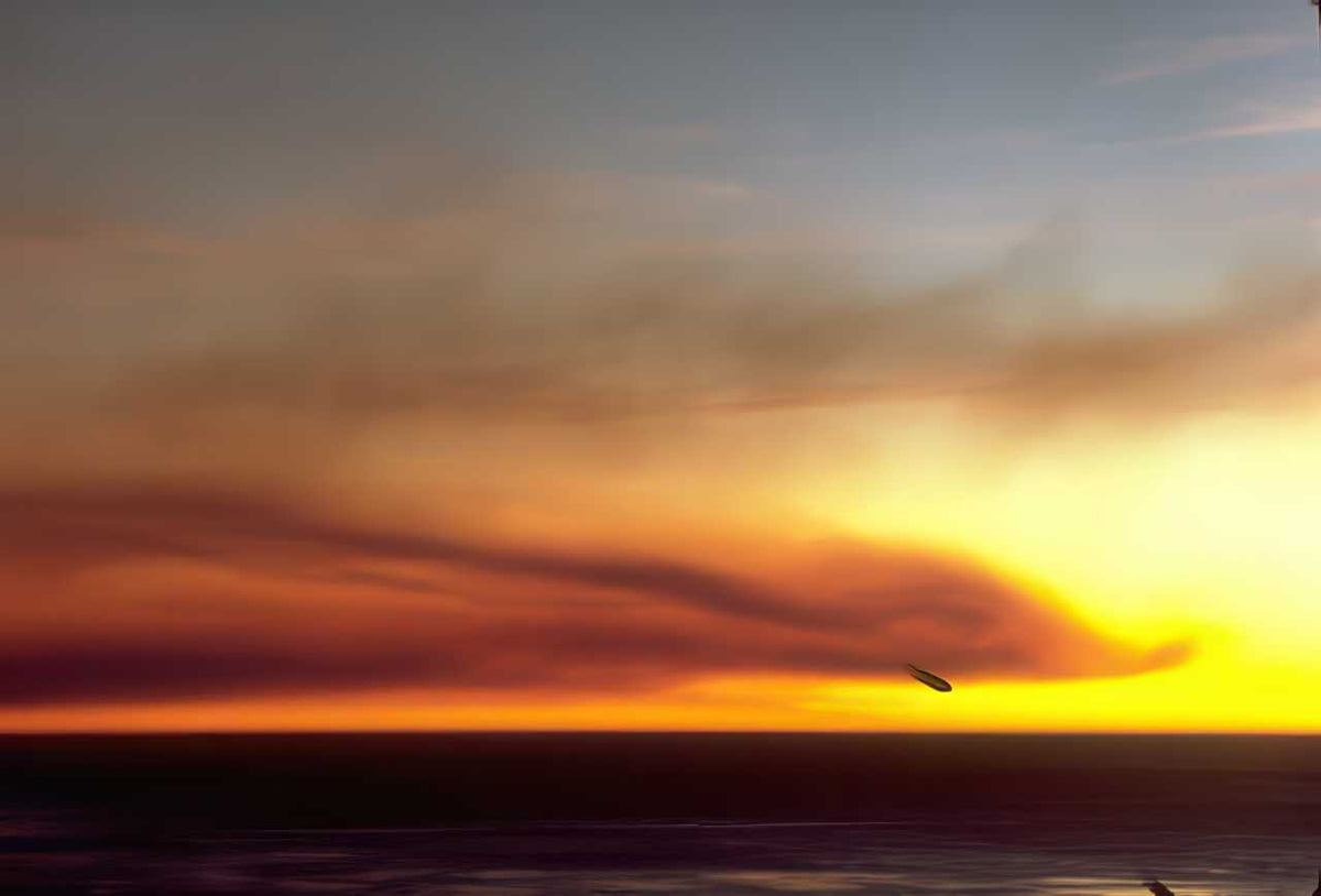 Sunrise Sunset Ocean Clouds 15 A4 Photo Print Sunset