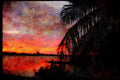 Sunrise Sunset Sky 001024 Clouds Framing Sunset In Thailand A4 Limited Edition Watercolour Print