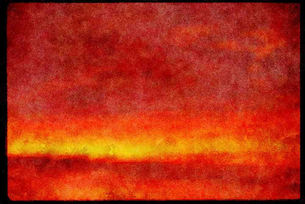 Sunrise Sunset Sky 001029 Sunset Glow Behind Clouds A4 Limited Edition Watercolour Print