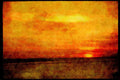 Sunrise Sunset Sky 001034 Sunglow Through Layered Clouds A4 Limited Edition Watercolour Print