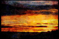 Sunrise Sunset Sky 001069 Rayed Sunset At Altitude A4 Limited Edition Watercolour Print