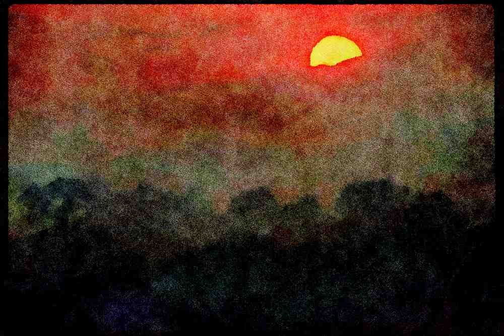 Sunrise Sunset Sky 001099 Sunset In Thailand A4 Limited Edition Watercolour Print
