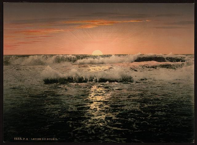 Sunrise Ventimiglia Vintage A4 Photo Print