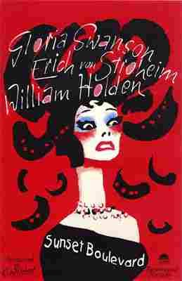  Sunset Boulevard 01 film star poster A4 Photo Print