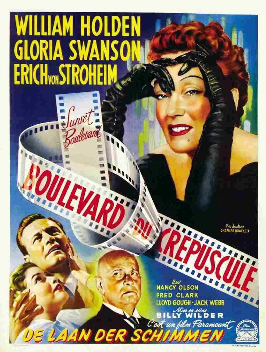  Sunset Boulevard 02 film star poster A4 Photo Print