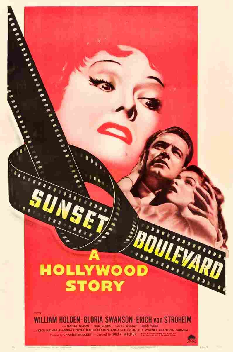  Sunset Boulevard 03 film star poster A4 Photo Print
