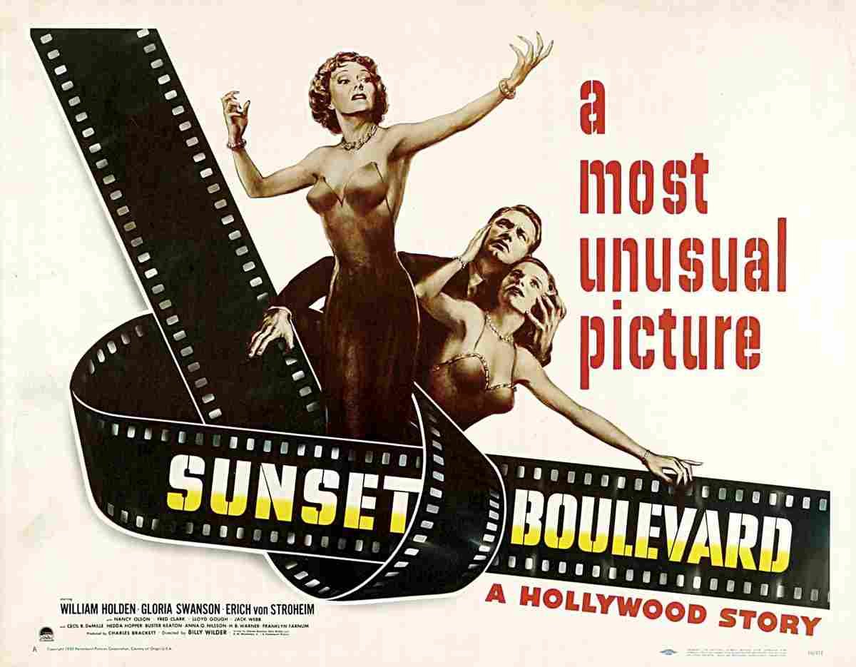  Sunset Boulevard 04 film star poster A4 Photo Print
