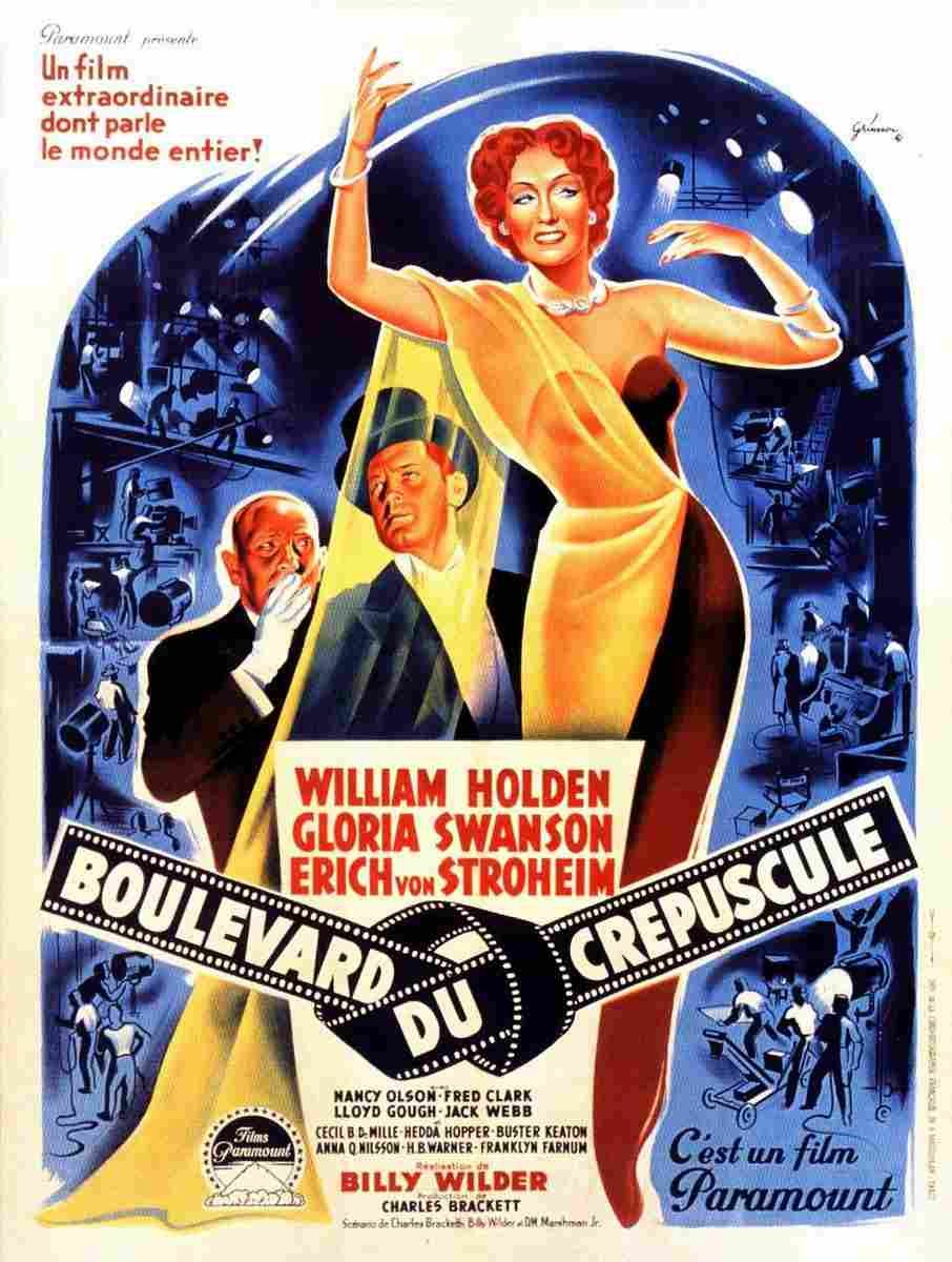  Sunset Boulevard 06 film star poster A4 Photo Print